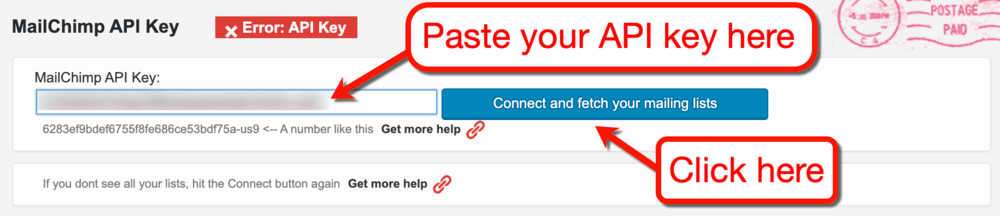 Contact Form 7 MailChimp API Key