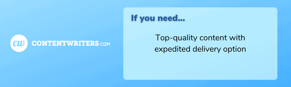 ContentWriters Recommendation