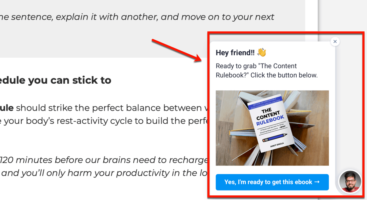 Callout Modal Example