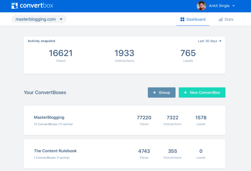 ConvertBox Dashboard