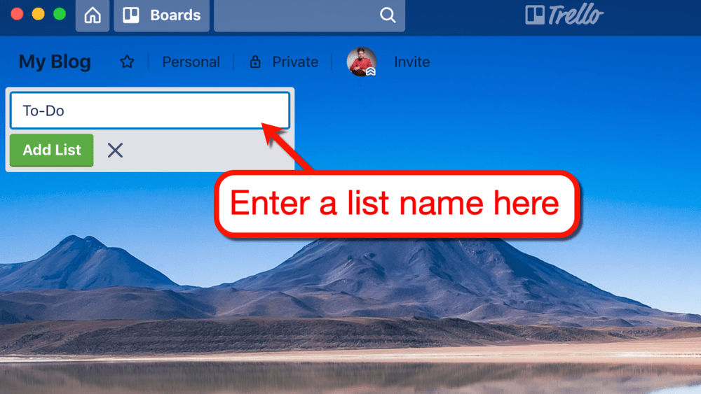 Creating a To-Do List on Trello