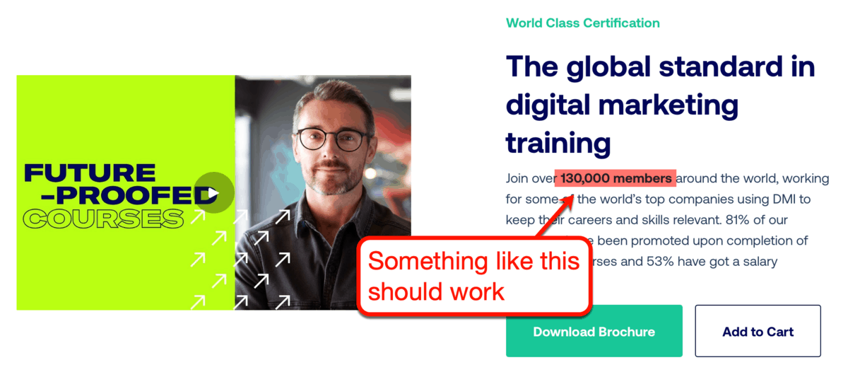 Digital Marketing Institute Social Proof