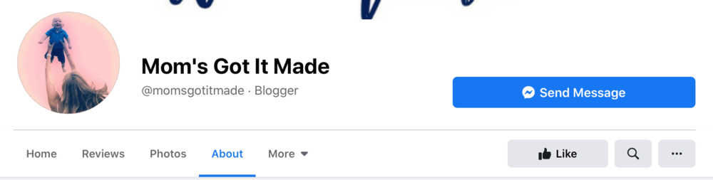Mom's Got It Made Facebook Page