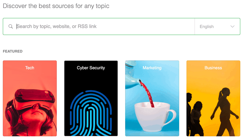 Feedly sources
