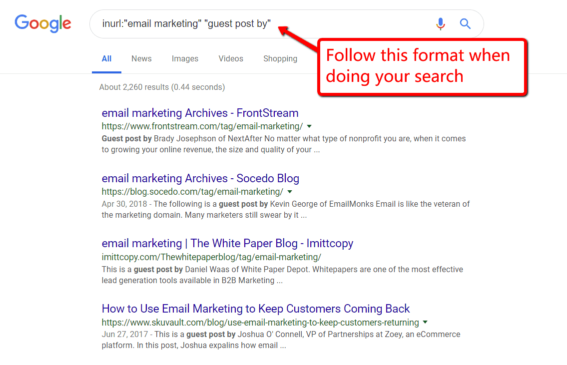 Find Guest Blogging Sites