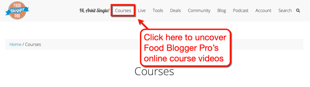 Food Blogger Pro Courses