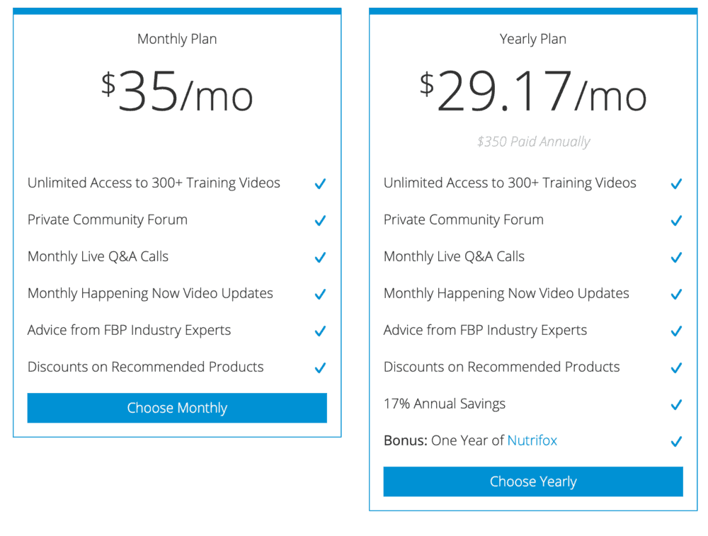 Food Blogger Pro Pricing