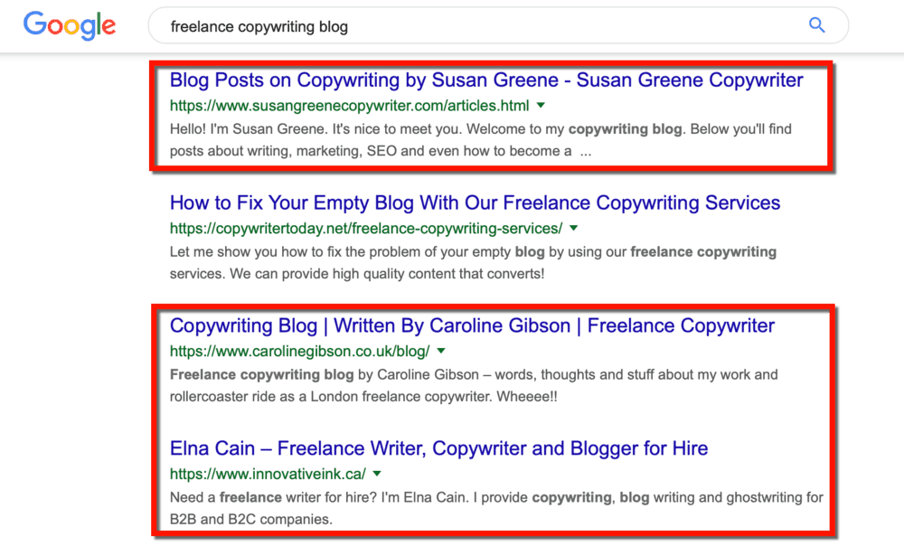 Freelance Copywriting Blogs