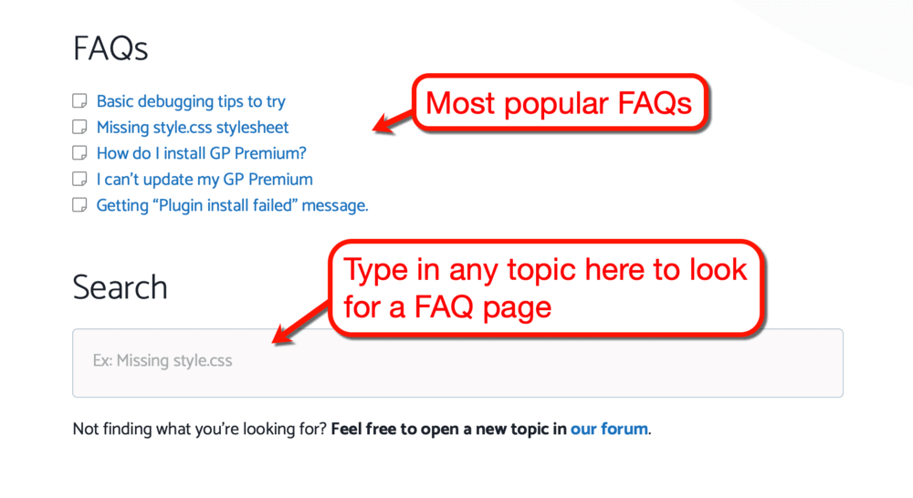 GeneratePress Frequently Asked Questions