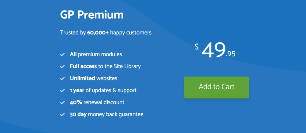 GeneratePress Premium Pricing
