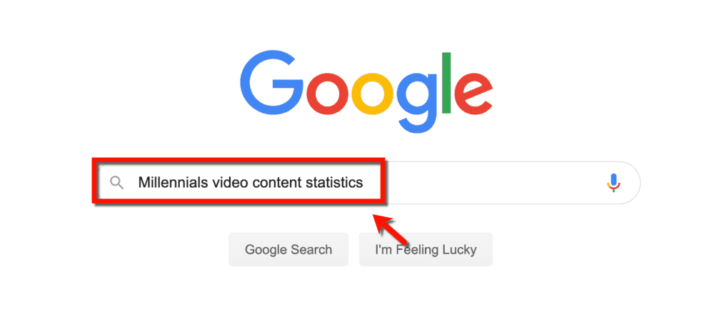 Google Search Millennials Video Content Statistics