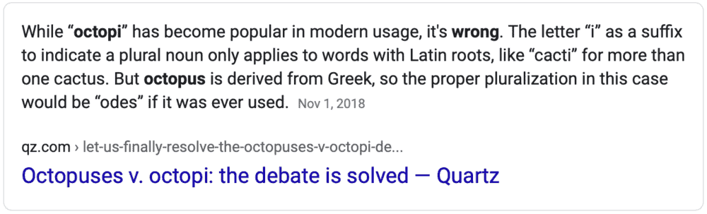 Is Octopi Correct