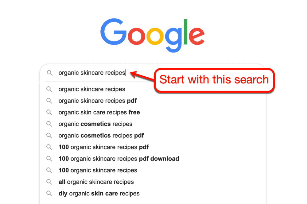 Starting Google Search