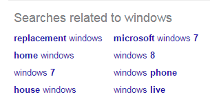 Google Related Search LSI Keywords