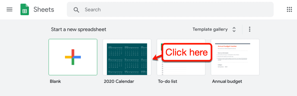 Google Sheets templates