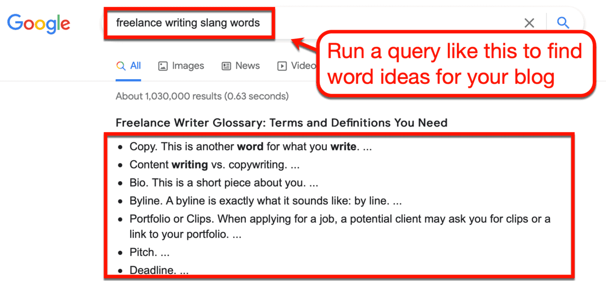 Slang Words in Freelancing