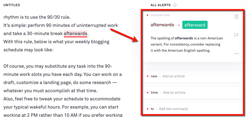 Grammarly Online Editor