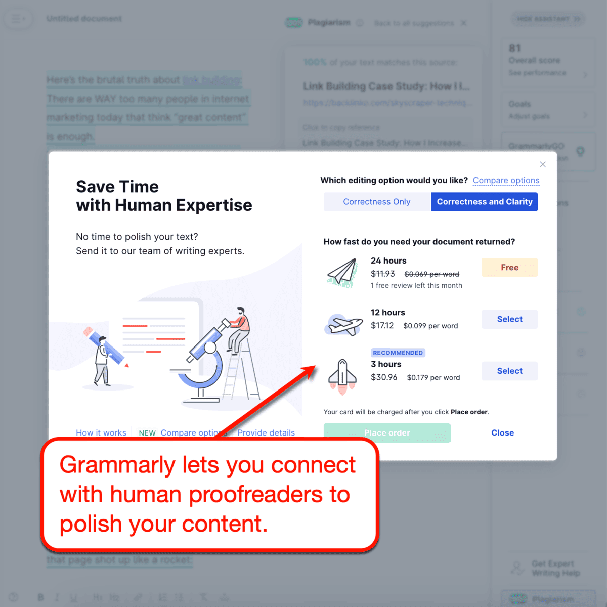 Grammarly Human Proofreader