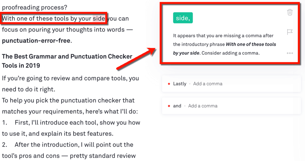 Grammarly Alert Correction