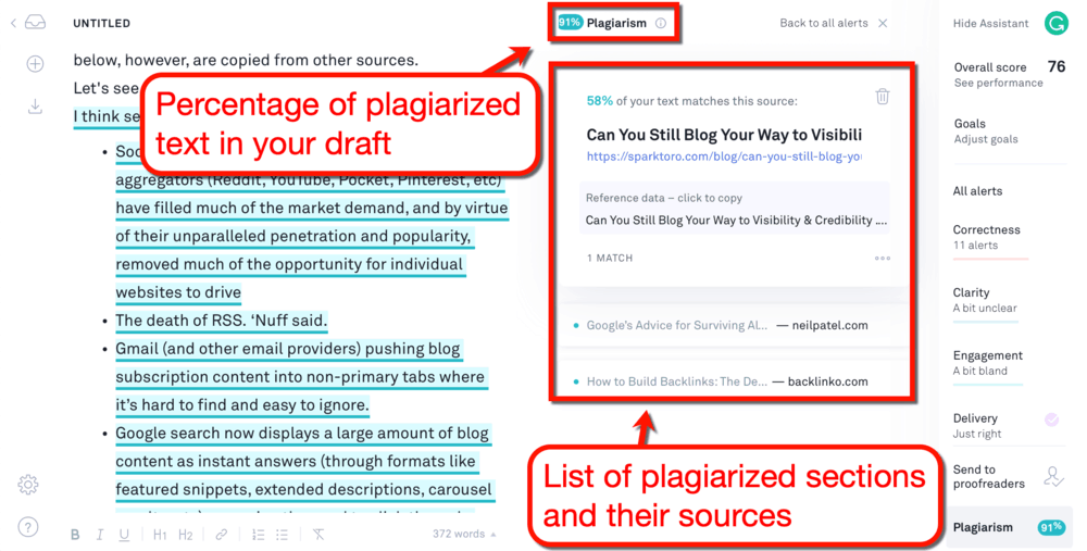 Grammarly Plagiarism Report
