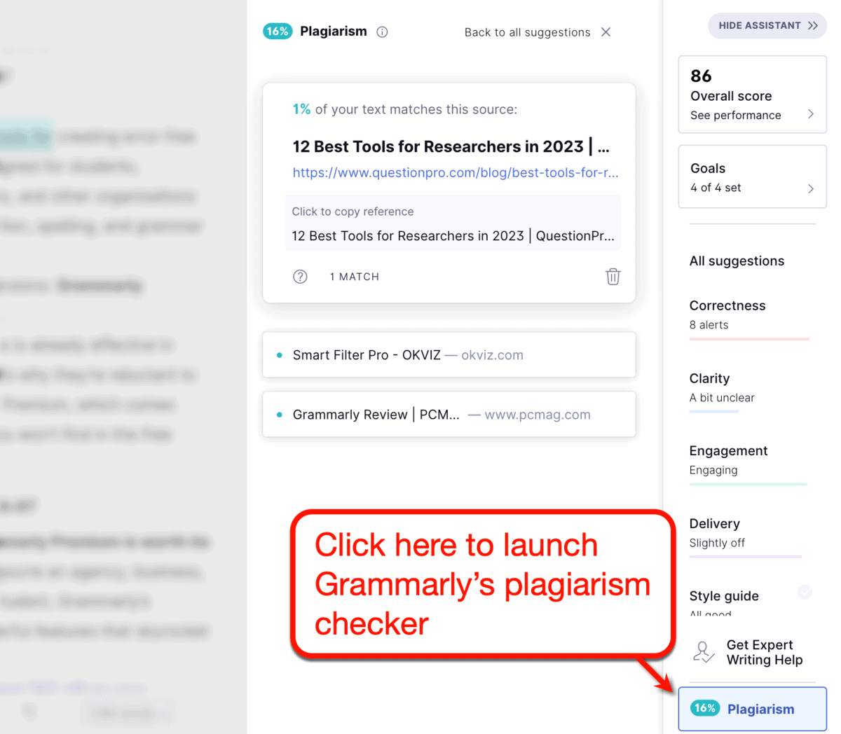 Grammarly Plagiarism Checker