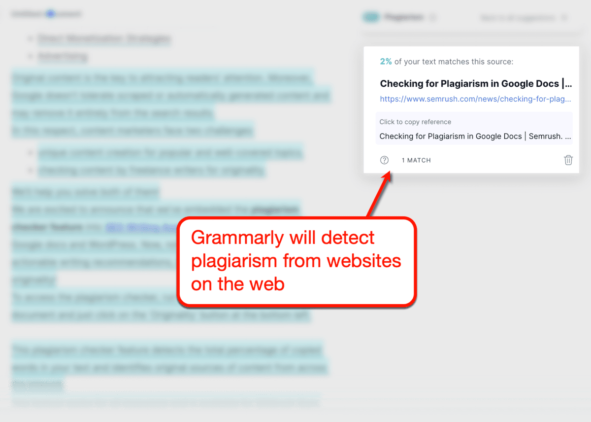Grammarly Plagiarism Report