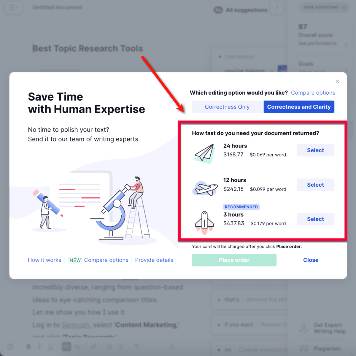 Grammarly human proofreader rates