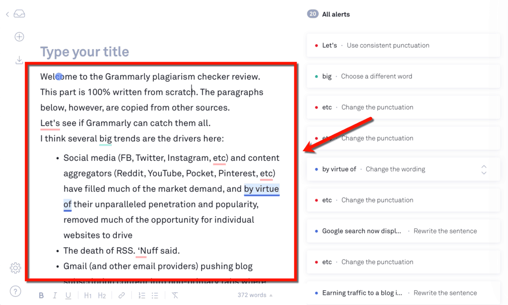 Grammarly Sample Draft