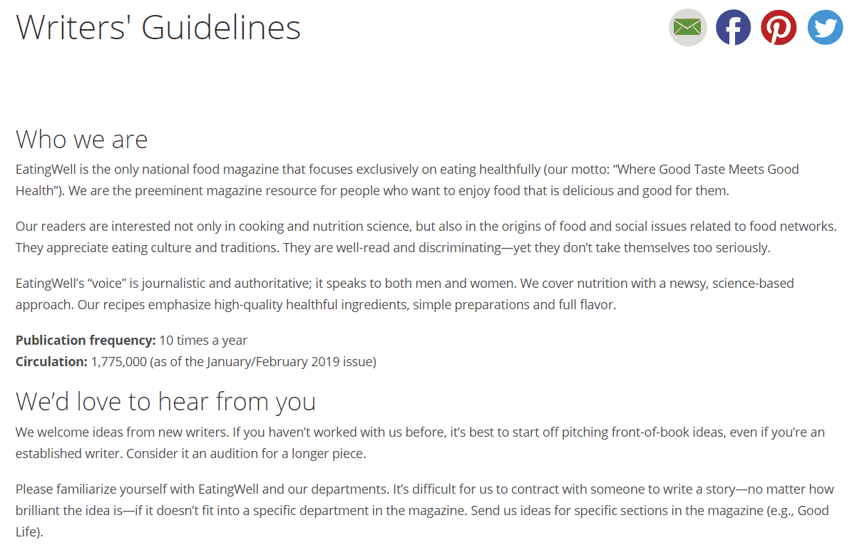 Guest blogging guidelines