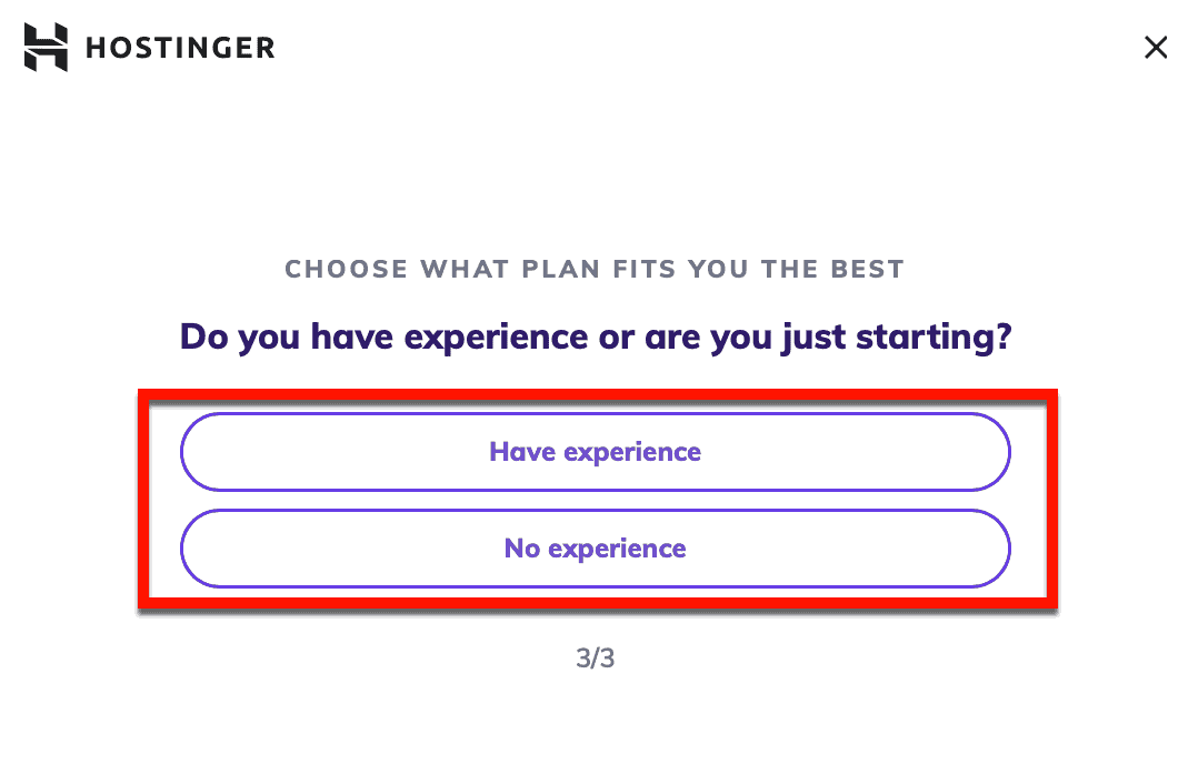 Setting Your Experience Level