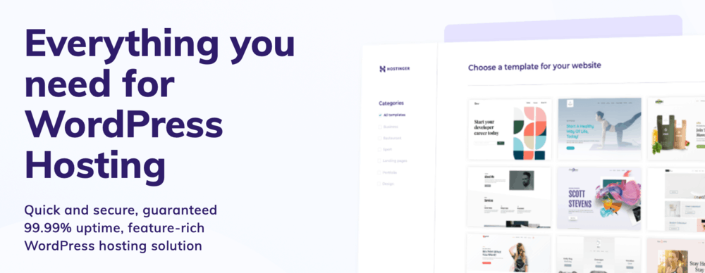 Hostinger Managed WordPress Hosting
