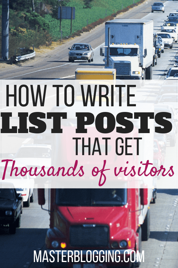 how to write list posts