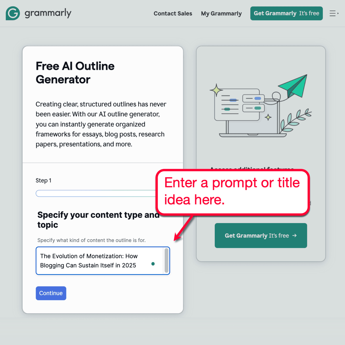 AI Outline Generator