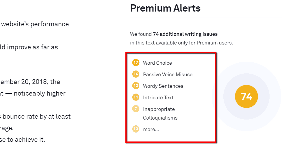 Improve content with Grammarly