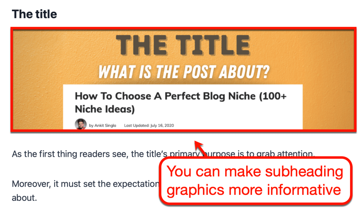 More Informative Heading Graphics