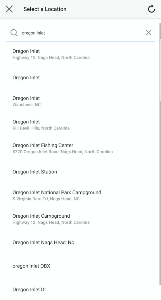 Instagram Location Tags