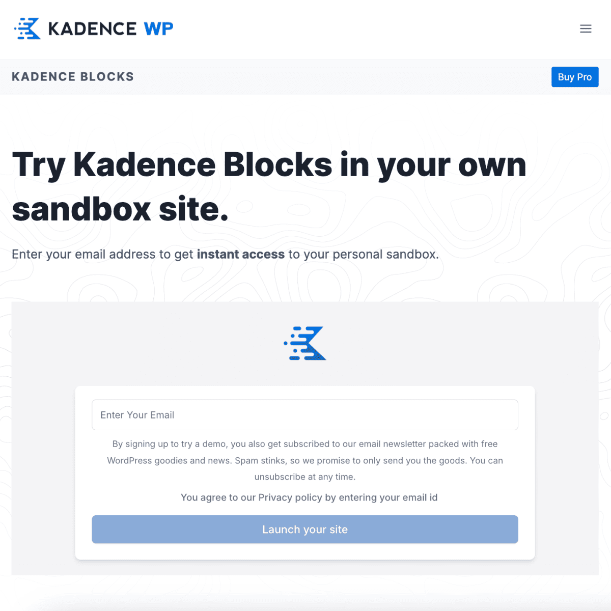 Kadence Blocks Free Trial
