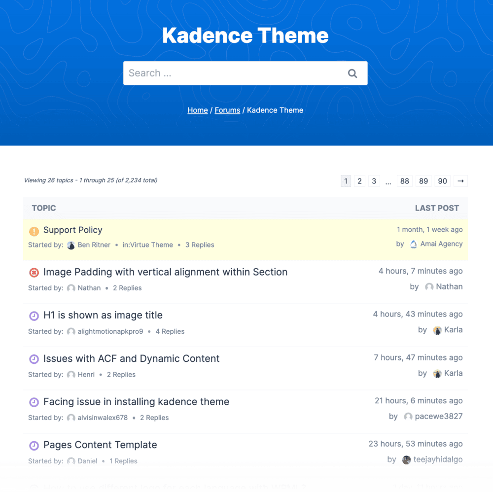 Kadence WP Support Forum