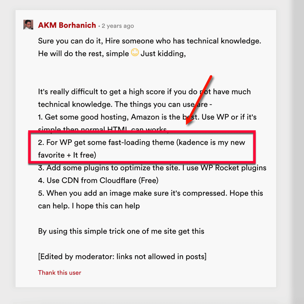 Warrior Forum recommendation for Kadence WP