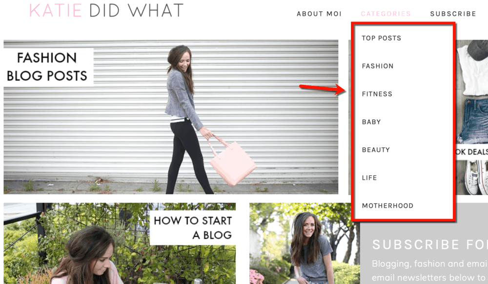 Katie Did What Content Categories