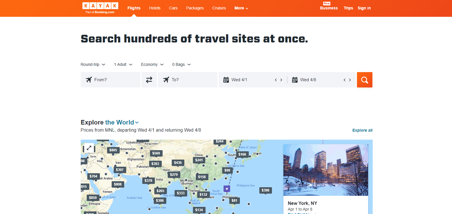 kayak affiliate program