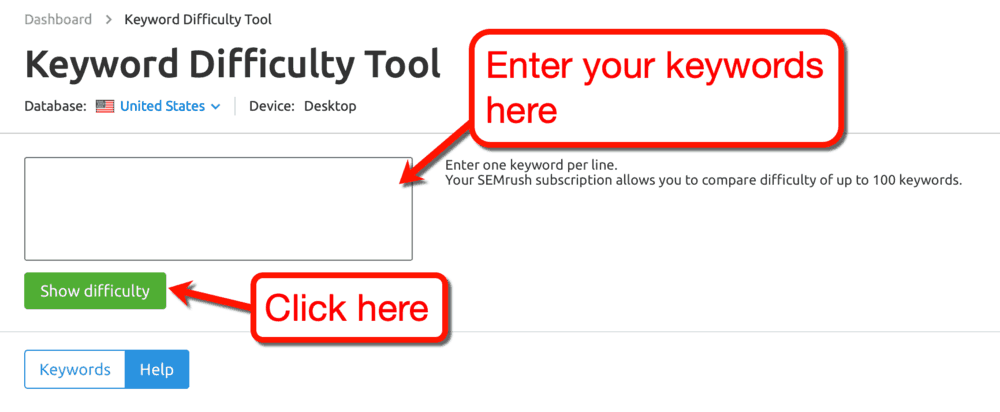 How to Use the Keyword Difficulty Tool