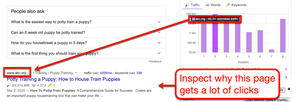 Keyword Surfer Top Website
