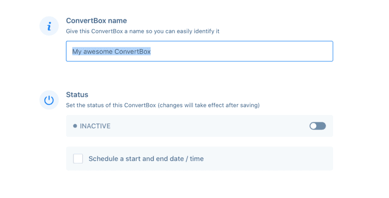 ConvertBox Launch Settings