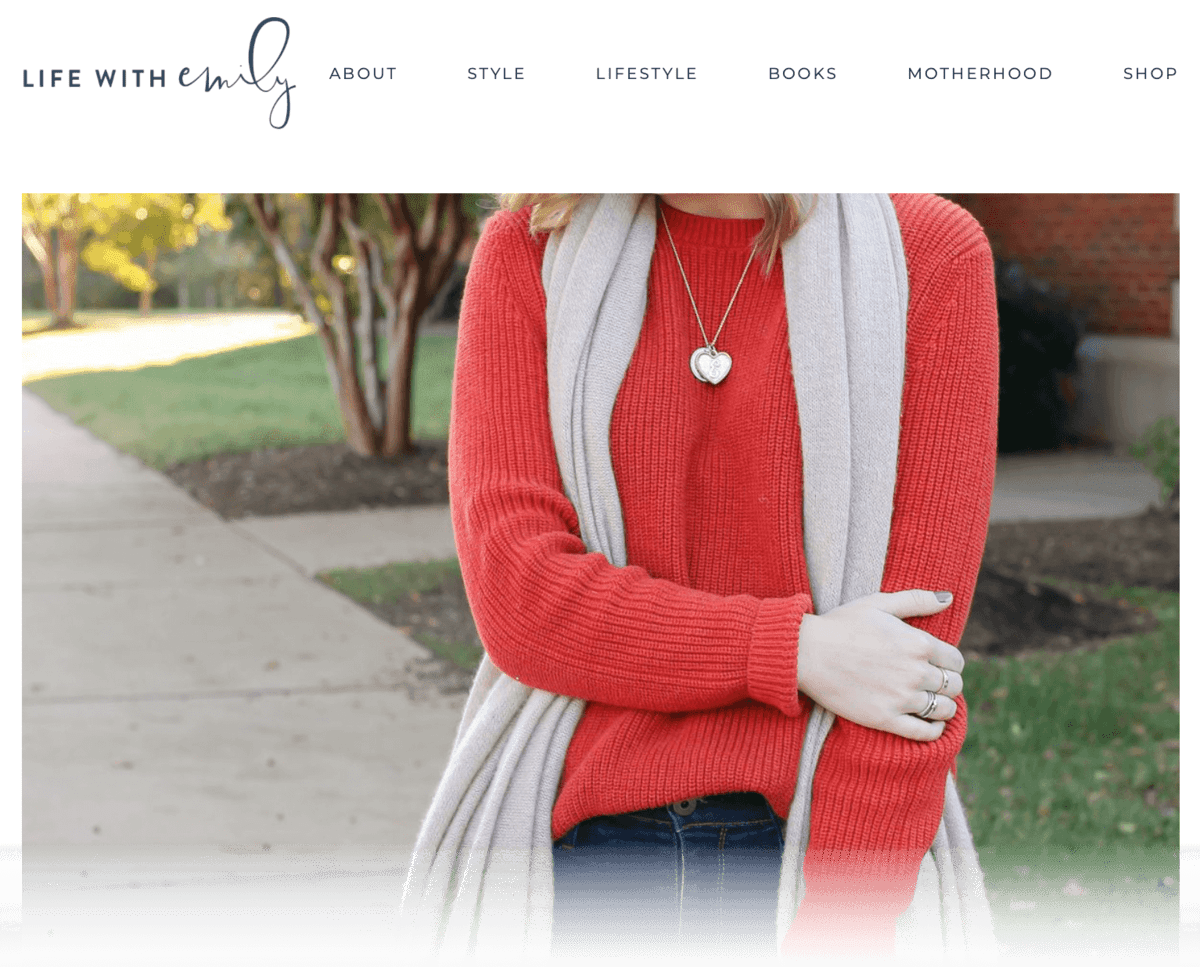 Life with Emily Homepage