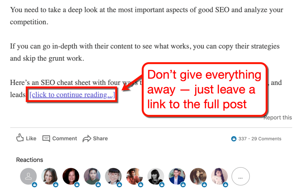 How Neil Patel Promotes Content on LinkedIn
