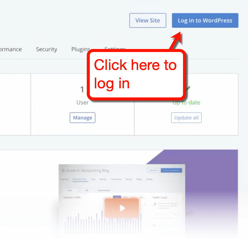 Login to WordPress via Bluehost