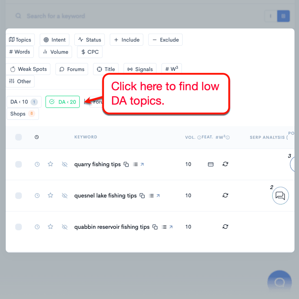 Using LowFruits low DA filter