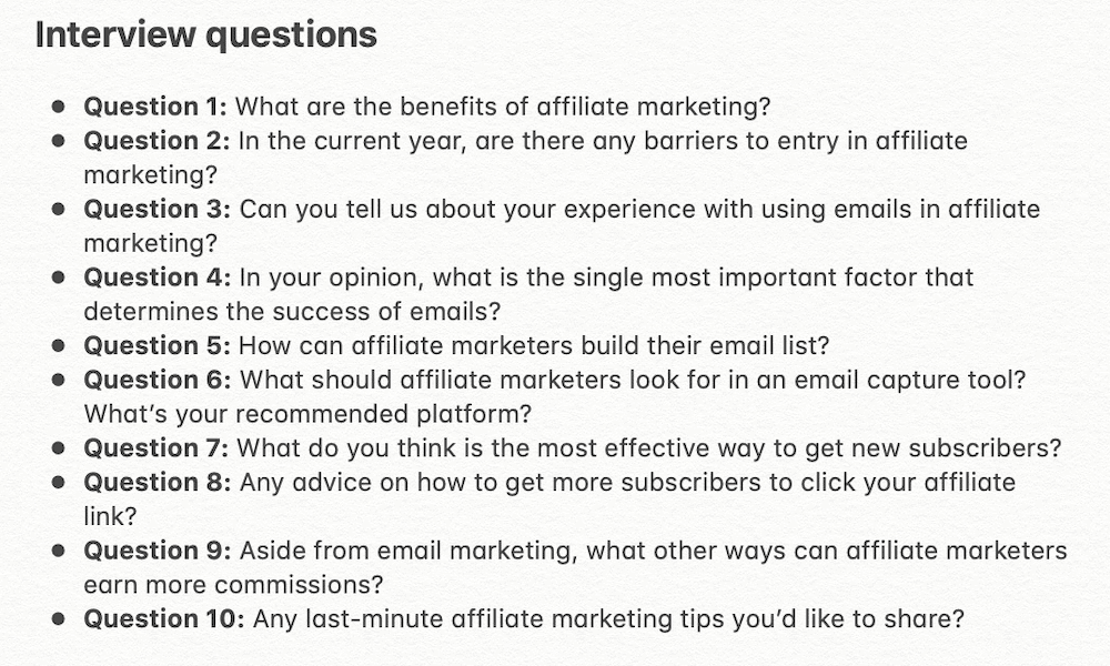 Better interview questions