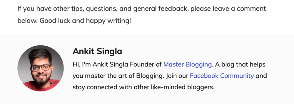 Master Blogging Footnote